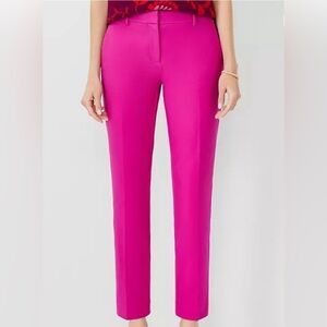 Ann Taylor The Ankle Pant - Fuchsia - Size 2 Curvy